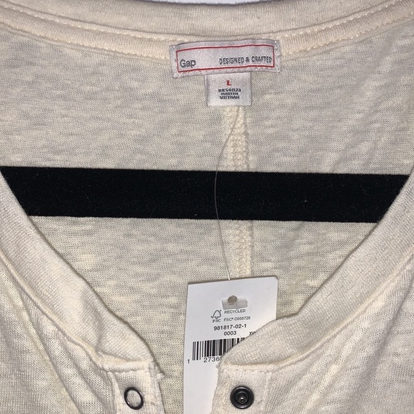 NWT Gap Cotton Blend Top Yellow Large - Picture 5 of 12